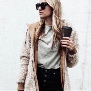 🏔 Patagonia Dusty Mesa Fleece Parka, natural